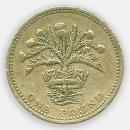 1 фунт 1984 Великобритания (Very Fine)