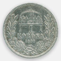 1 крона 1896 Венгрия (Fine)