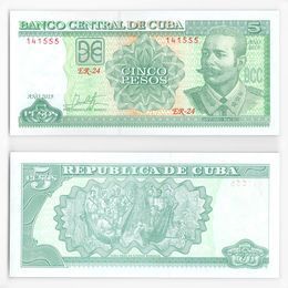 5 песо 2019 Куба (UNC)