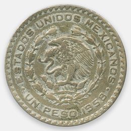 1 песо 1958 Мексика (Very Fine)