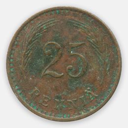 25 пенни 1940-1943 Финляндия (Fine)