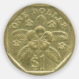 1 доллар 1987-1991 Сингапур (Very Fine)