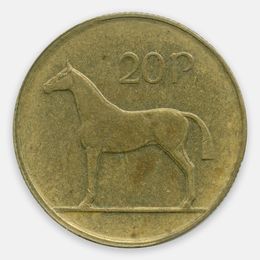 20 пенсов 1986-2000 Ирландия (Very Fine)