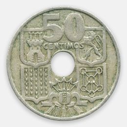50 сентимо 1949-1963 Испания (Very Fine)