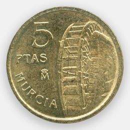 Мурсия 5 песет 1999 Испания (Very Fine)