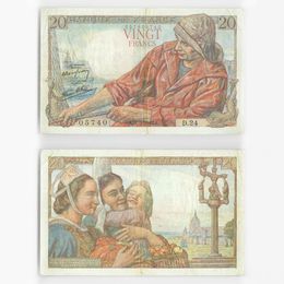 Банкнота 20 франков 1942 Франция (VF)