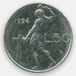 50 лир 1990-1995 Италия (XFine)