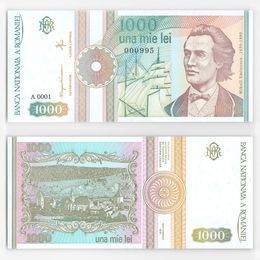 1000 лей 1991 Румыния (UNC)