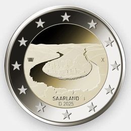 Петля Саара 2 евро 2025 Германия (D)