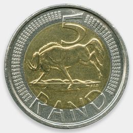 5 рандов 2013 ЮАР (Very Fine)