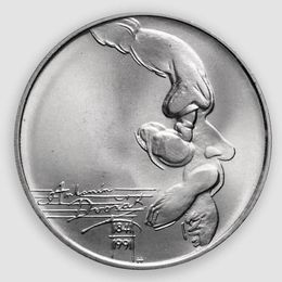 150 лет со дня рождения Антонина Дворжака 100 крон 1991 Чехословакия