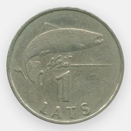 1 лат 1992-2008 Латвия (сост. Very Fine)