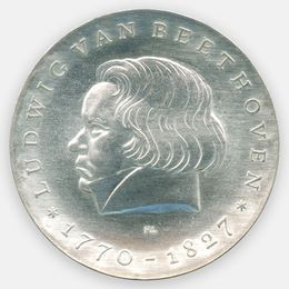 200 лет со дня рождения Людвига ван Бетховена 10 марок 1970 Германия (ГДР)
