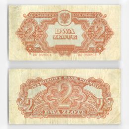 Банкнота 2 злотых 1944 Польша (VF)