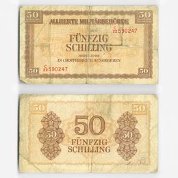 Банкнота 50 шиллингов 1944 Австрия (Fine)