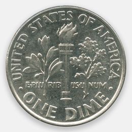 1 дайм 1965-2025 D США (Very Fine - XFine)