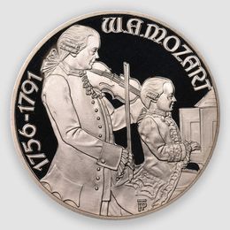 Вольфганг Амадей Моцарт. Зальцбург 100 шиллингов 1991 Австрия