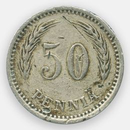 50 пенни 1921-1940 Финляндия (Very Fine)