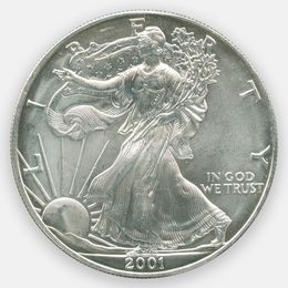 Шагающая Свобода 1 доллар 2001 США