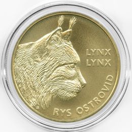 Рыси 5 евро 2022 Словакия (UNC)