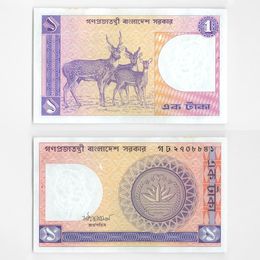 Банкнота 1 така 1982-1993 Бангладеш (UNC)