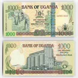 Банкнота 1000 шиллингов 2009 Уганда (UNC)