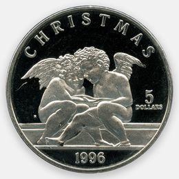 Рождество 5 долларов 1996 Маршалловы Острова