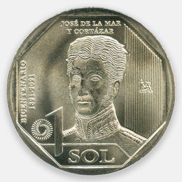 Хосе де ла Мар и Кортасар 1 соль 2023 Перу (UNC)