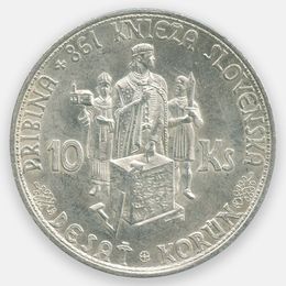 Князь Прибина 10 крон 1944 Словакия (UNC)