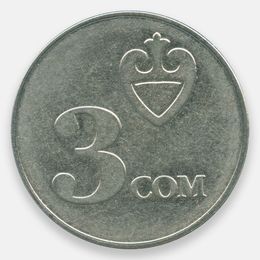 3 сома 2008 Киргизия (UNC)