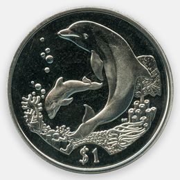 Дельфины 1 доллар 2005 Британские Виргинские острова