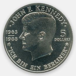 Джон Кеннеди 5 долларов 1988 Ниуэ