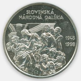 50 лет Словацкой национальной галерее 200 крон 1998 Словакия (UNC)