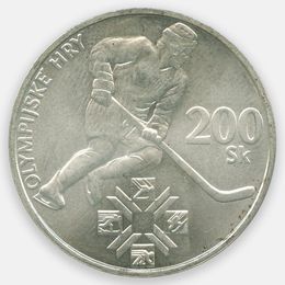 100 лет Олимпийским играм 200 крон 1994 Словакия (UNC)