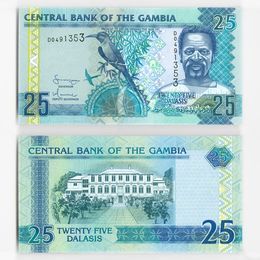 Банкнота 25 даласи 2013 года Гамбия (сост. UNC)