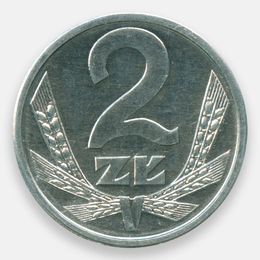 2 злотых 1989-1990 Польша (Very Fine)