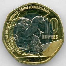  Гигантская черепаха 10 рупий 2016 Сейшельские острова 