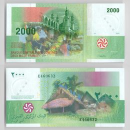 Банкнота 2000 франков 2005 Коморские Острова сост. UNC