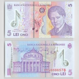 Банкнота 5 лей 2005 Румыния сост. UNC