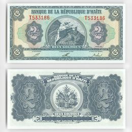 Банкнота 2 гурда 1992 Гаити сост. UNC