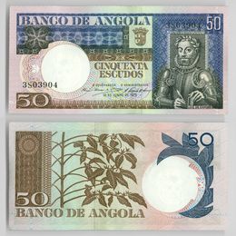 Банкнота 50 эскудо 1973 Ангола сост. UNC
