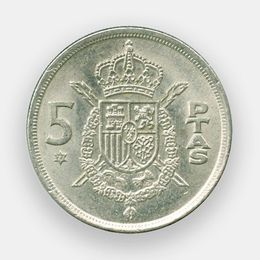 5 песет 1975 Испания