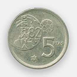 5 песет 1980 Испания