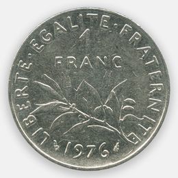 1 франк 1960-2001 Франция (Very Fine)