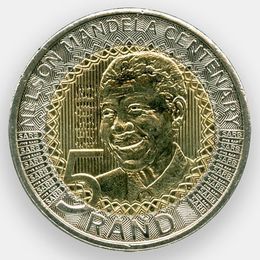 100 лет со дня рождения Нельсона Манделы 5 рандов 2018 ЮАР