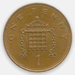 1 пенни 1982-1984 Великобритания (Very Fine)
