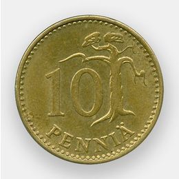10 пенни 1963-1982 Финляндия