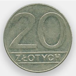 20 злотых 1989 Польша