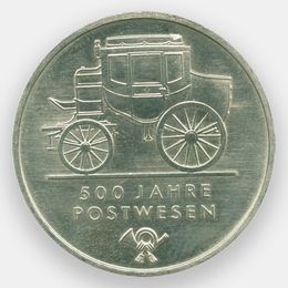 500 лет почте 5 марок 1990 ГДР