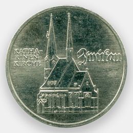 Церковь Св. Екатерины в Цвиккау 5 марок 1989 ГДР
